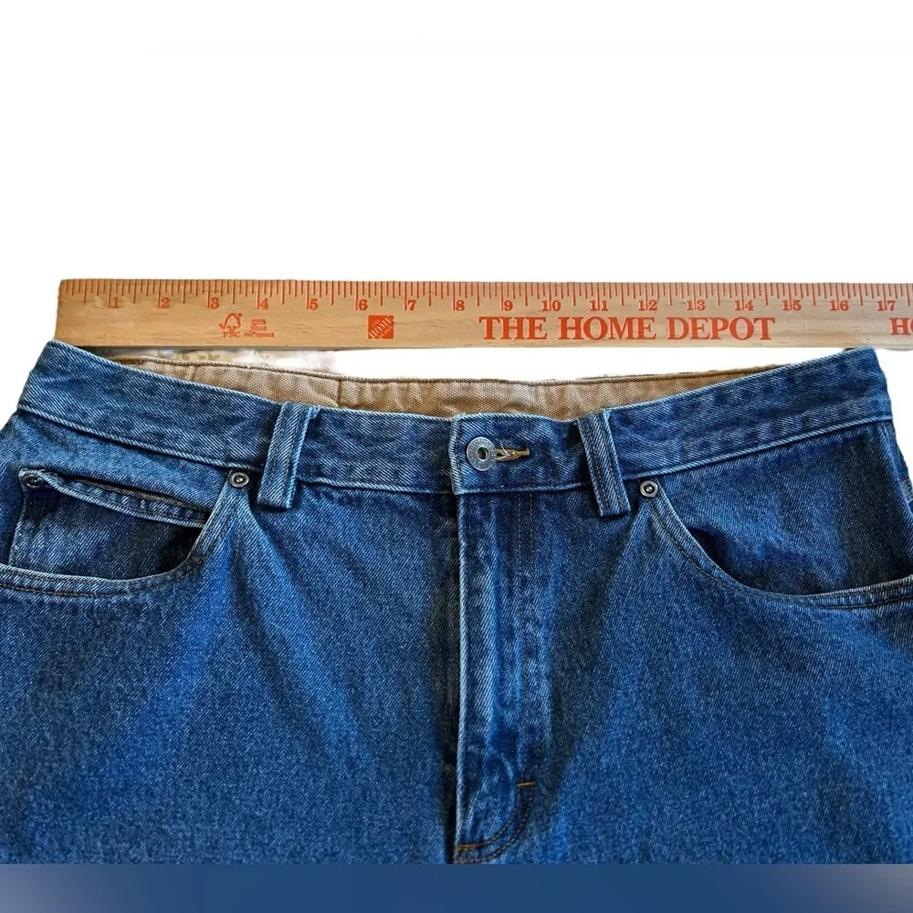 Duluth Trading Co Mens Ballroom  Relaxed Fit Denim Blue Jeans Waist 33 Inseam 28